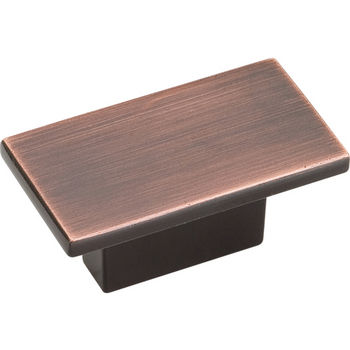 Jeffrey Alexander Mirada Collection 1-9/16'' W Rectangle Cabinet Knob in Brushed Oil Rubbed Bronze