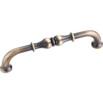 Jeffrey Alexander Bella Collection 5-11/16'' W Cabinet Pull in Antique Brushed Satin Brass
