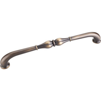 Jeffrey Alexander Bella Collection 13-1/8'' W Cabinet Appliance Pull in Antique Brushed Satin Brass