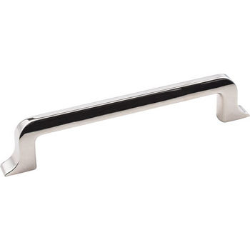 Jeffrey Alexander Callie Collection 6-1/4" W Decorative Cabinet Pull in Polished Nickel, Center to Center: 128mm (5")