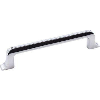 Jeffrey Alexander Callie Collection 6-1/4" W Decorative Cabinet Pull in Polished Chrome, Center to Center: 128mm (5")