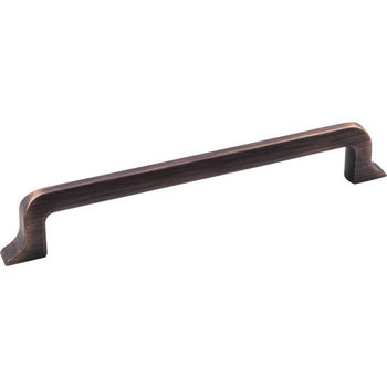 Jeffrey Alexander Callie Collection 7-1/2" W Decorative Cabinet Pull in Brushed Oil Rubbed Bronze, Center to Center: 160mm (6-1/4")