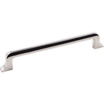 Jeffrey Alexander Callie Collection 7-1/2" W Decorative Cabinet Pull in Polished Nickel, Center to Center: 160mm (6-1/4")