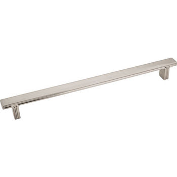 Jeffrey Alexander Anwick Collection 10-5/16" W Rectangle Cabinet Pull in Satin Nickel, 10-5/16" W x 1-1/16" D, Center to Center 228mm (9")