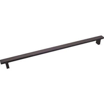 Jeffrey Alexander Anwick Collection 13-15/16" W Rectangle Appliance Pull in Brushed Oil Rubbed Bronze, 13-15/16" W x 1-1/16" D, Center to Center 320mm (12-5/8") 