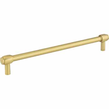 Jeffrey Alexander Hayworth Center-to-Center Cabinet Bar Pull in Brushed Gold, 8-4/5'' W