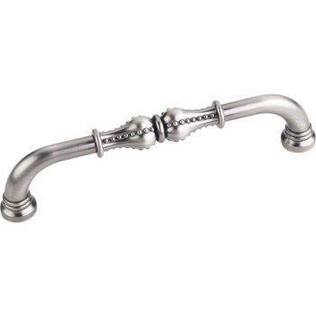 Jeffrey Alexander Prestige Collection 5-11/16'' W Beaded Cabinet Pull in Brushed Pewter
