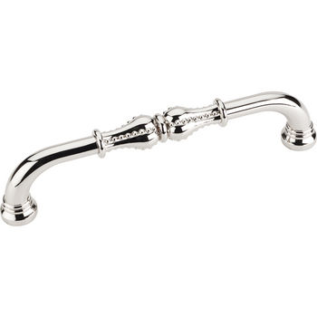 Jeffrey Alexander Prestige Collection 5-11/16'' W Beaded Cabinet Pull in Polished Nickel