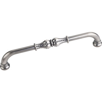 Jeffrey Alexander Prestige Collection 6-15/16'' W Beaded Cabinet Pull in Brushed Pewter