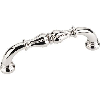 Jeffrey Alexander Prestige Collection 4-3/8'' W Beaded Cabinet Pull in Polished Nickel
