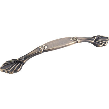 Jeffrey Alexander Montclair Collection 8-3/4'' W Botanical Cabinet Pull in Antique Brushed Satin Brass