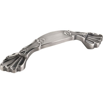 Jeffrey Alexander Montclair Collection 5-5/8'' W Botanical Cabinet Pull in Brushed Pewter