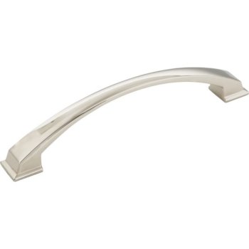 Jeffrey Alexanders Roman Collection 7-1/2" W Decorative Cabinet Pull, 160 mm (6-1-4") Center to Center, Polished Nickel, 7-1/2" W x 1-7/16" D x 1-7/16" H