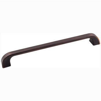 Jeffrey Alexander Marlo Collection 9-3/4" W Decorative Cabinet Pull in Brushed Oil Rubbed Bronze, Center to Center: 224mm (8-7/8")
