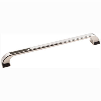 Jeffrey Alexander Marlo Collection 9-3/4" W Decorative Cabinet Pull in Polished Nickel, Center to Center: 224mm (8-7/8")