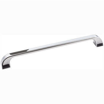 Jeffrey Alexander Marlo Collection 9-3/4" W Decorative Cabinet Pull in Polished Chrome, Center to Center: 224mm (8-7/8")