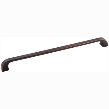 Jeffrey Alexander Marlo Collection 12-3/4" W Decorative Cabinet Pull in Brushed Oil Rubbed Bronze, Center to Center: 305mm (12")