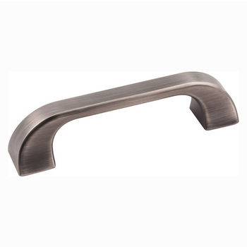 Jeffrey Alexander Marlo Collection 4-1/2" W Decorative Cabinet Pull in Brushed Pewter, Center to Center: 96mm (3-3/4")