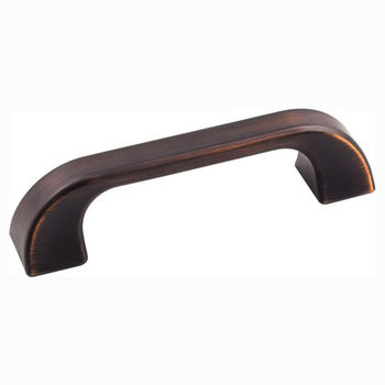 Jeffrey Alexander Marlo Collection 4-1/2" W Decorative Cabinet Pull in Brushed Oil Rubbed Bronze, Center to Center: 96mm (3-3/4")
