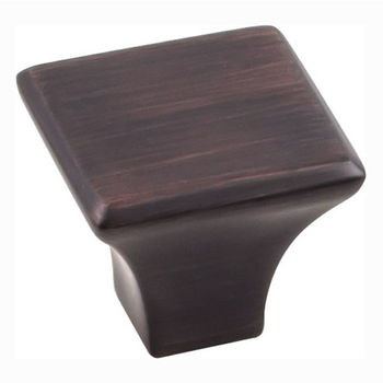 Jeffrey Alexander Marlo Collection 1-1/8" W Medium Square Decorative Cabinet Knob in Brushed Oil Rubbed Bronze