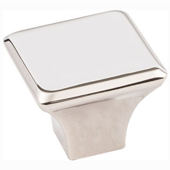 Jeffrey Alexander Marlo Collection 1-1/4" W Large Square Decorative Cabinet Knob in Polished Nickel