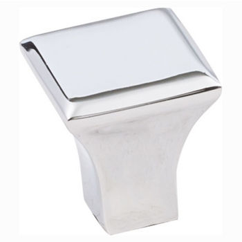 Jeffrey Alexander Marlo Collection 7/8" W Small Square Decorative Cabinet Knob in Polished Chrome