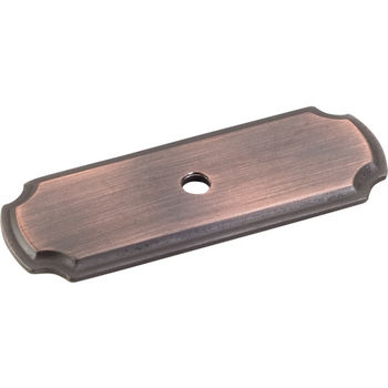 Jeffrey Alexander 2-13/16'' W Cabinet Knob Backplate in Brushed Oil Rubbed Bronze
