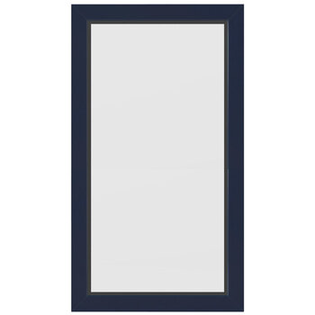 Jeffrey Alexander 16'' W Cade Wall Mounted Framed Mirror with Beveled Glass, 16'' Blue Product View