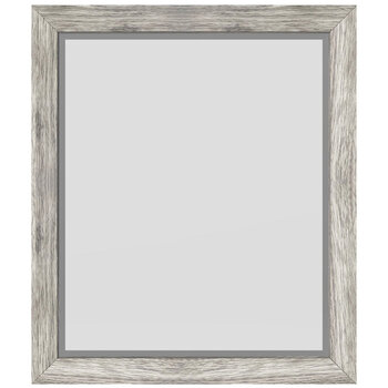 Jeffrey Alexander 24'' Cade Wall Mounted Framed Mirror with Beveled Glass, 24'' Weathered Grey Product View