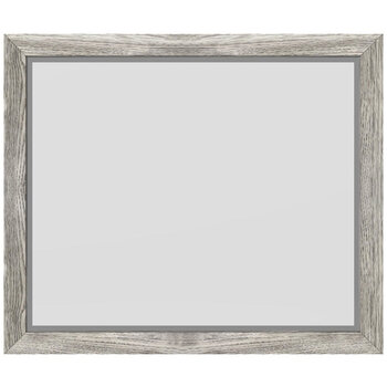Jeffrey Alexander 33'' Cade Wall Mounted Framed Mirror with Beveled Glass, 33'' Weathered Grey Product View