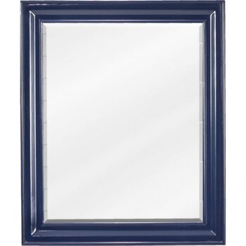 Jeffrey Alexander Douglas Beveled Glass Mirror in Hale Blue Finish, 20" W x 1" D x 24" H