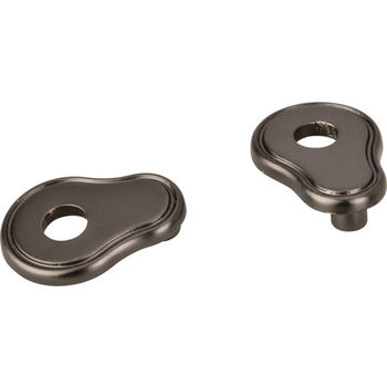 Jeffrey Alexander Cabinet Pull Escutcheon in Brushed Pewter