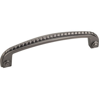 Jeffrey Alexander Rhodes Collection 5-13/16'' W Cabinet Pull with Rope Detail in Brushed Pewter