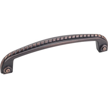 Jeffrey Alexander Rhodes Collection 5-13/16'' W Cabinet Pull with Rope Detail in Brushed Oil Rubbed Bronze