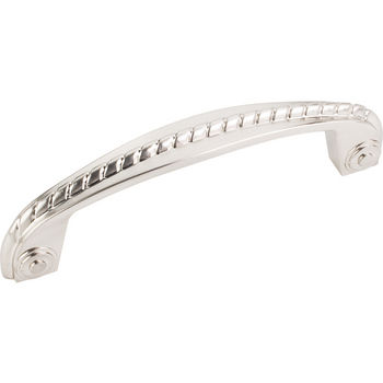 Jeffrey Alexander Rhodes Collection 4-1/2'' W Cabinet Pull with Rope Detail in Satin Nickel