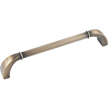 Jeffrey Alexander Cordova Collection 6-11/16'' W Cabinet Pull in Antique Brushed Satin Brass