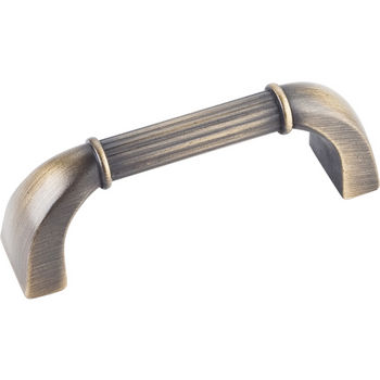 Jeffrey Alexander Cordova Collection 3-3/8'' W Cabinet Pull in Antique Brushed Satin Brass