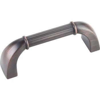Jeffrey Alexander Cordova Collection 3-3/8'' W Cabinet Pull in Brushed Oil Rubbed Bronze
