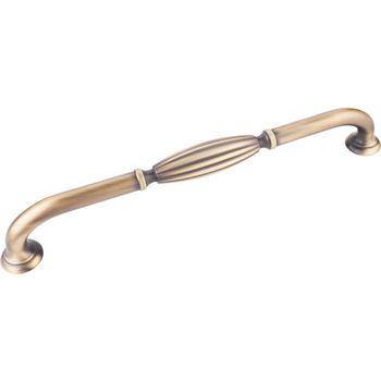 Jeffrey Alexander Glenmore Collection 13-5/16'' W Ribbed Appliance Pull in Antique Brushed Satin Brass