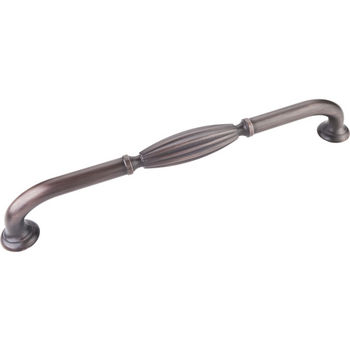 Jeffrey Alexander Glenmore Collection 13-5/16'' W Ribbed Appliance Pull in Brushed Oil Rubbed Bronze