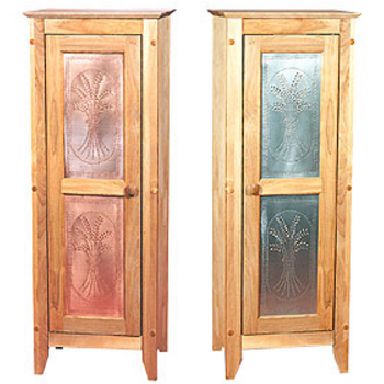 Wood Jelly Cabinets With Punched Tin Wood Or Punched Copper Doors