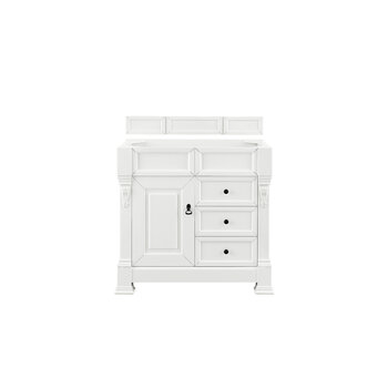 James Martin Furniture Brookfield 36'' W Bright White Single Vanity, No Countertop