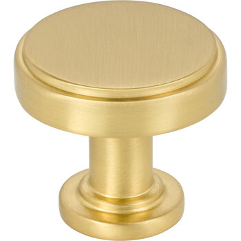 1-1/4'' Dia Knob in Brushed Gold
