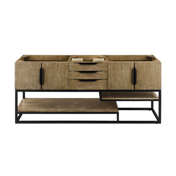 James Martin Furniture 72" Latte Oak / Matte Black Base Cabinet Only