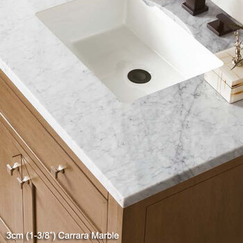 James Martin Furniture 3cm (1-3/8'') Carrara Marble Top