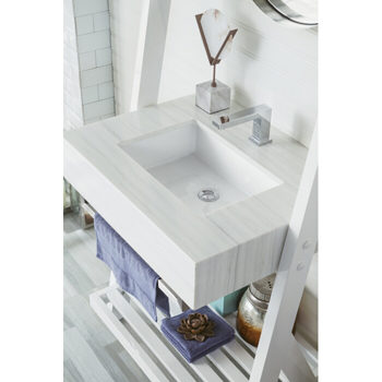 Glossy White Cabinet Top View