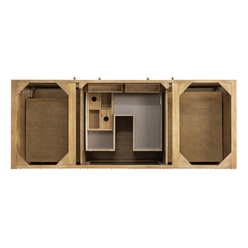 James Martin Furniture Hudson 60'' Single Vanity in Light Natural Oak, Base Cabinet Only