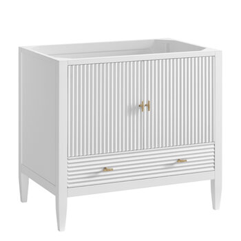 James Martin Furniture Myrrin 36'' Vanity, Bright White Base Cabinet Only Product View