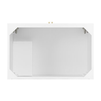 James Martin Furniture Myrrin 36'' Vanity, Bright White Base Cabinet Only Overhead View