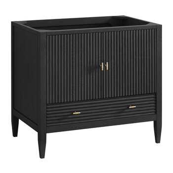 James Martin Furniture Myrrin 36'' Vanity, Carbon Oak Base Cabinet Only Product View